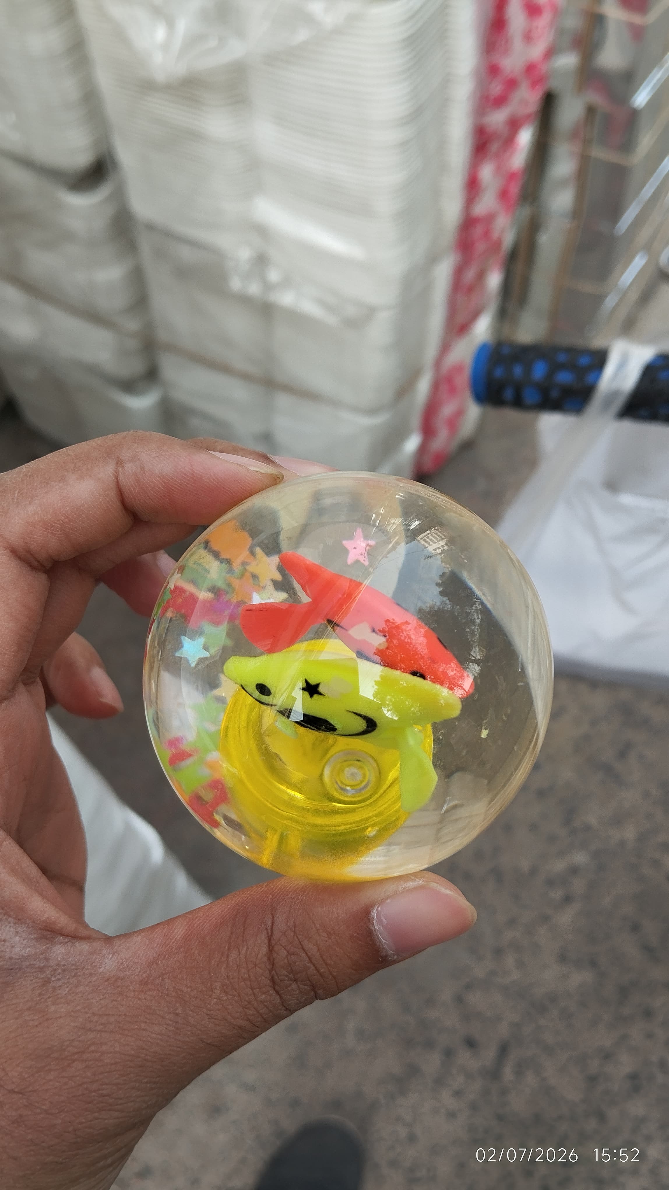 Bouncing ball led flashing